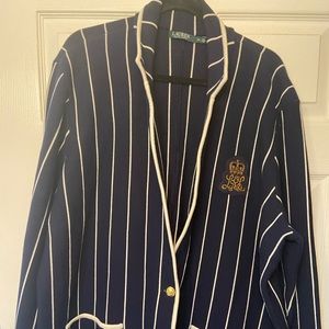 Navy and White Ralph Lauren sweater Blazer